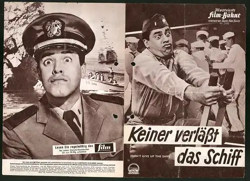 Filmprogramm IFB Nr. 5193, Keiner verlässt das Schiff, Jerry Lewis, Dina Merrill, Regie: Norman Taurog