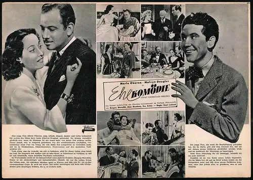 Filmprogramm IFB Nr. 421, Ehekomödie, Merle Oberon, Melvyn Douglas, Regie: Ernst Lubitsch