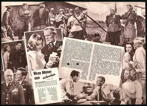 Filmprogramm UNser Hausprogramm, Wenn Männer zerbrechen, Richard Widmark, Dolores Michaels, Regie: Karl Malden