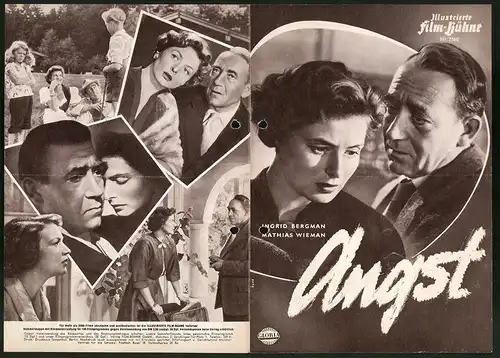 Filmprogramm IFB Nr. 2560, Angst, Ingrid Bergman, Mathias Wieman, Regie: Roberto Rossellini