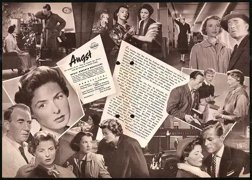 Filmprogramm IFB Nr. 2560, Angst, Ingrid Bergman, Mathias Wieman, Regie: Roberto Rossellini