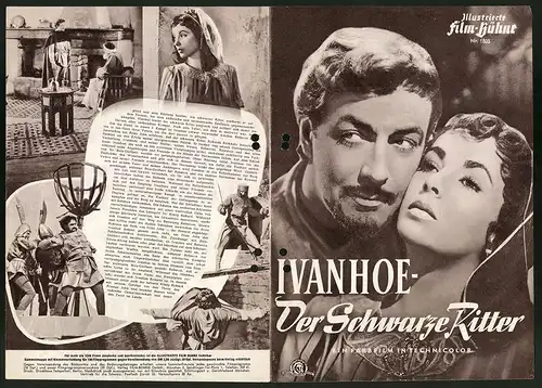 Filmprogramm IFB Nr. 1805, Ivanhoe - Der schwarze Ritter, Robert Taylor, Elizabeth Taylor, Regie: Richard Thorpe