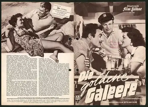 Filmprogramm IFB Nr. 2867, Die goldene Galeere, Jane Russell, Gilbert Roland, Regie: John Sturges