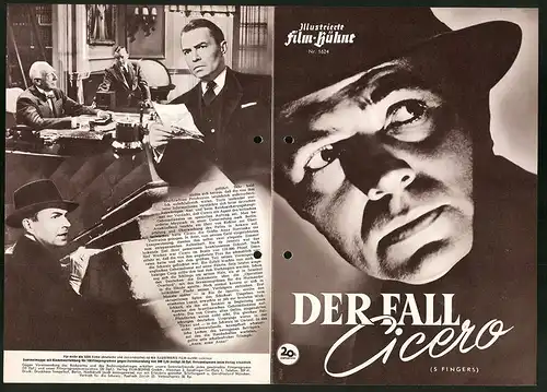 Filmprogramm IFB Nr. 1624, Der Fall Cicero, Jamnes Mason, Danielle Darrieux, Regie: J. L. Mankiewicz