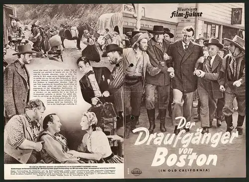 Filmprogramm IFB Nr. 1582, Der Draufgänger von Boston, John Wayne, Binnie Barnes, Regie: William McGann
