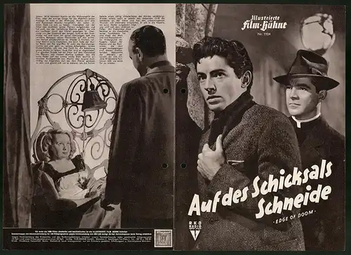 Filmprogramm IFB Nr. 1104, Auf des Schicksals Schneide, Dana Andrews, Farley Granger, Regie: Mark Robson