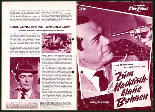 Filmprogramm IFB Nr. 6629, Zum Nachtisch blaue Bohnen, Eddie Constantine, Gaia Germani, Regie: Bernard Borderie