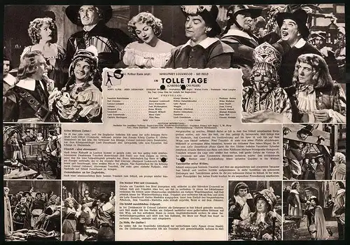 Filmprogramm IFB Nr. 491, Tolle Tage, Margaret Lockwood, Sid Field, Regie: Walter Forde