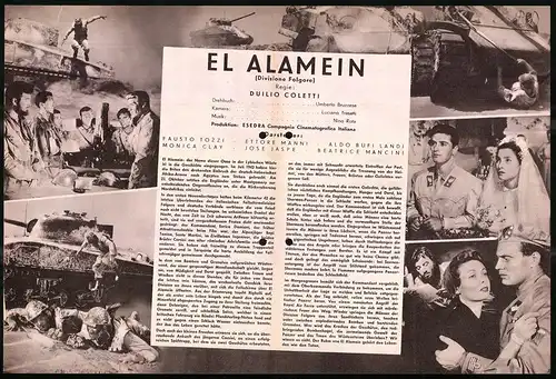 Filmprogramm DNF, El Alamein, Fausto Tozzi, Monica Clay, Regie: Duilio Coletti