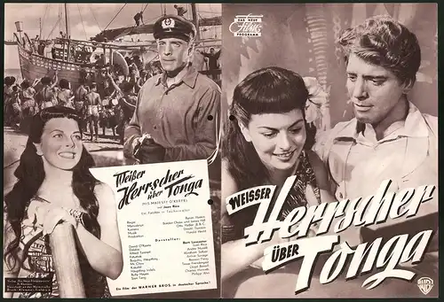 Filmprogramm DNF, Weisser Herrscher über Tonga, Burt Lancaster, Joan Rice, Regie: Byron Haskin