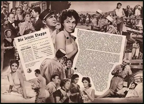 Filmprogramm IFB Nr. 2502, Die letzte Etappe, Gina Lollobrigida, Jean-Claude Pascal, Regie: Robert Siodmak