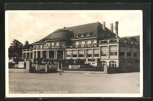 AK Travemünde a. d. Ostsee, Aussenansicht des städt. Kursaal