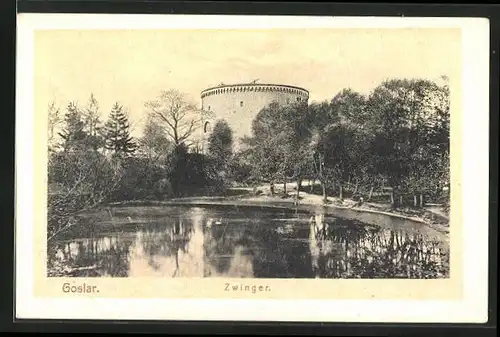 AK Goslar am Harz, Uferanlagen am Zwinger