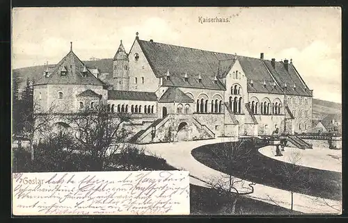 AK Goslar am Harz, Blick auf das Kaiserhaus