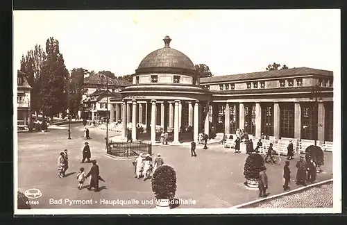 AK Bad Pyrmont, Hauptquelle und Wandelhalle