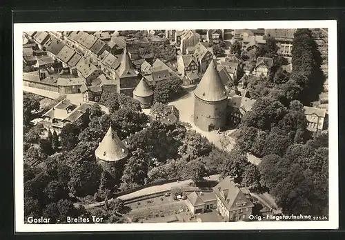 AK Goslar, Fliegeraufnahme vom Breiten Tor