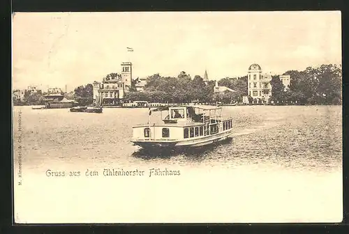 AK Hamburg-Uhlenhorst, Blick zum Uhlenhorster Fährhaus