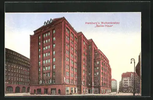 AK Hamburg Kontorhausviertel, Ballin-Haus, Gesamtansicht