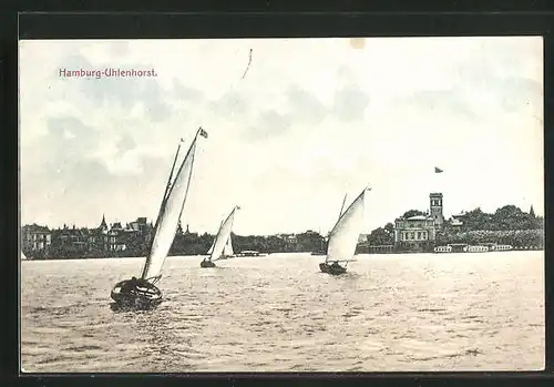 AK Hamburg-Uhlenhorst, Blick zum Uhlenhorster Fährhaus