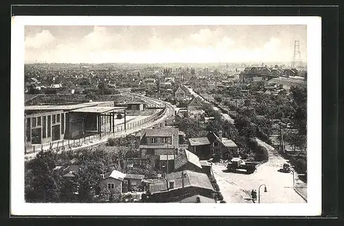 AK Hamburg-Moorfleet, Blick aus der Vogelschau