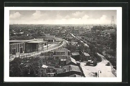 AK Hamburg-Moorfleet, Blick aus der Vogelschau