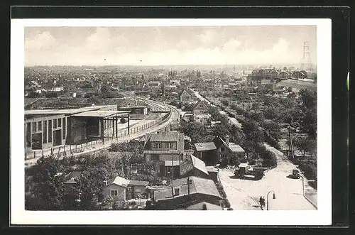 AK Hamburg-Moorfleet, Blick aus der Vogelschau