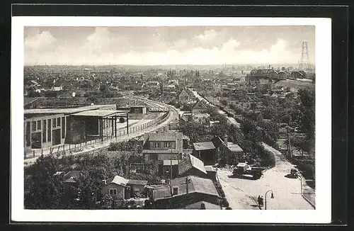 AK Hamburg-Moorfleet, Blick aus der Vogelschau