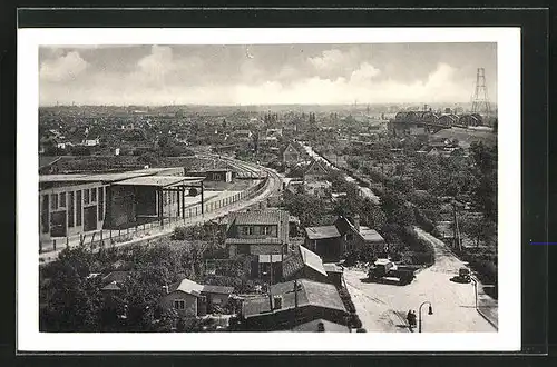 AK Hamburg-Moorfleet, Blick aus der Vogelschau