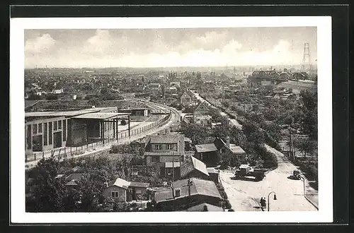 AK Hamburg-Moorfleet, Blick aus der Vogelschau