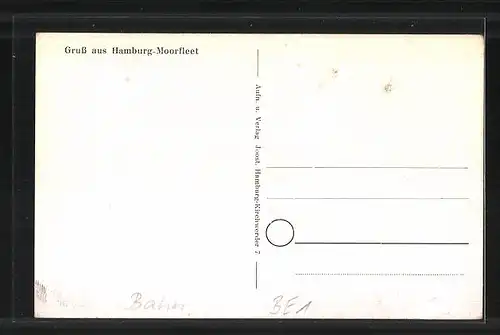 AK Hamburg-Moorfleet, Stadt aus der Vogelschau