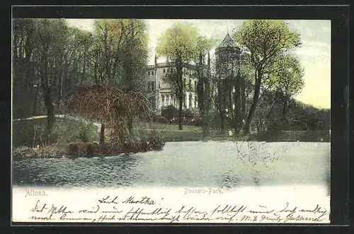 AK Hamburg-Ottensen, Villa in Donner's Park