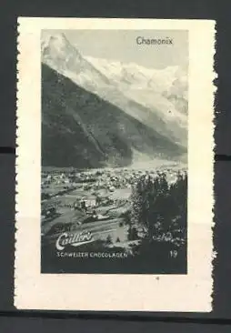 Reklamemarke Chamonix, Vue Générale, Chocolat Cailler, Bild 19