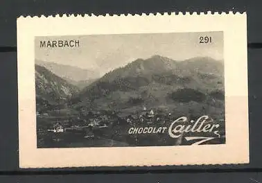 Reklamemarke Marbach, Stadt im Gebirge, Chocolat Cailler, Bild 291