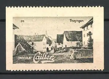 Reklamemarke Thayngen, Ortspartie, Chocolat Cailler, Bild 215