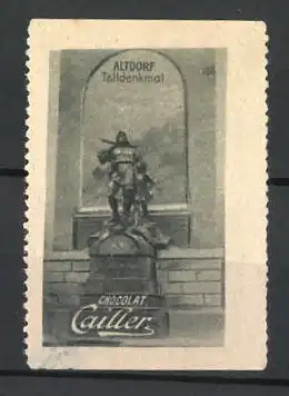 Reklamemarke Altdorf, Telldenkmal, Chocolat Cailler, Bild 166