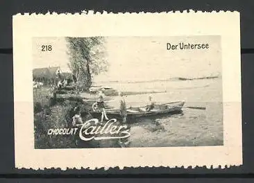 Reklamemarke Chocolat Cailler, am Untersee, Bild 218