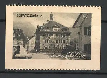Reklamemarke Schwyz, am Rathaus, Chocolat Cailler, Bild 170