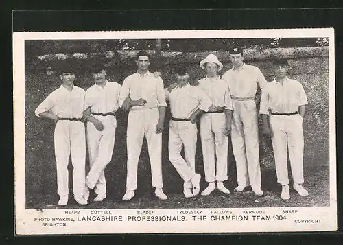 AK Cricketmannschaft der Lancashire Profis, Champion Team 1904