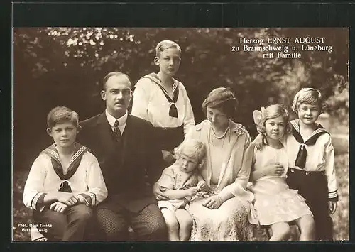 AK Ernst August Herzog von Braunschweig und seine Familie