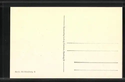 AK Hamburg-Neustadt, Dovenflet und Ecke hinter der Lembkentwiete 1883