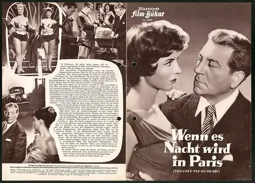 Filmprogramm IFB Nr. 2629, Wenn es Nacht wird in Paris, Jean Gabin, René Dary, Regie: Jacques Becker