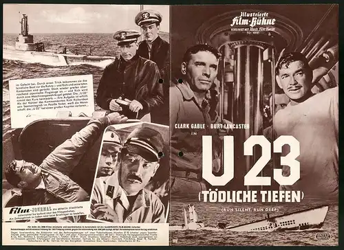 Filmprogramm IFB Nr. 4441, U 23 (Tödliche Tiefen), Clark Gable, Burt Lancaster, Regie: Robert Wise
