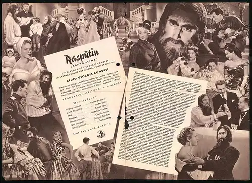 Filmprogramm IFB Nr. 2449, Rasputin, Pierre Brasseur, Isa Miranda, Regie: Georges Combret