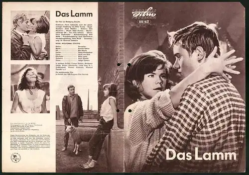 Filmprogramm PFP Nr. 111 /65, Das Lamm, Ronald Dehne, Elke Aberle, Regie: Wolfgang Staudte