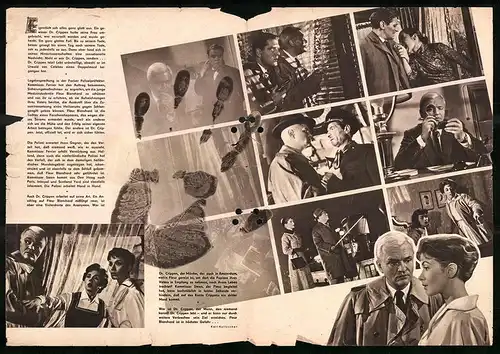 Filmprogramm PFP Nr. 76 /61, Dr. Crippen lebt, Elisabeth Müller, Peter van Eyck, Regie: Erich Engels