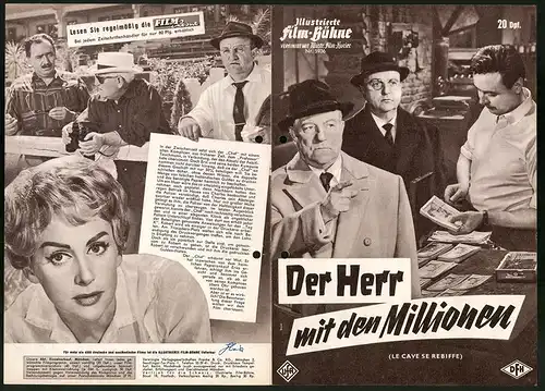 Filmprogramm IFB Nr. 5936, Der Herr mit den Millionen, Jean Gabin, Martine Carol, Regie: Gilles Grangier