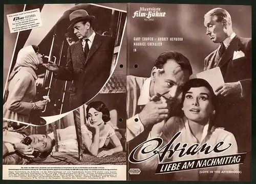 Filmprogramm IFB Nr. 3952, Ariane - Liebe am Nachmittag, Audrey Hepburn, Maurice Chevalier, Regie: Billy Wilder