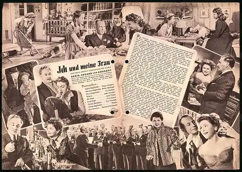 Filmprogramm IFB Nr. 2004, Ich und meine Frau, Paula Wessely, Attila Hörbiger, Regie: Eduard von Borsody