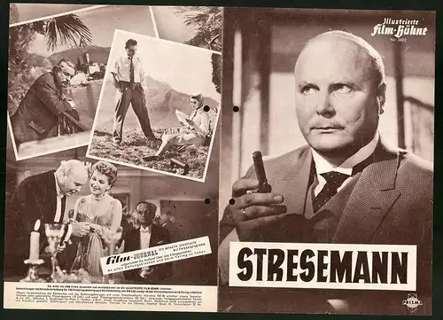 Filmprogramm IFB Nr. 3602, Stresemann, Ernst Schröder, Anouk Aimée, Regie: Alfred Braun