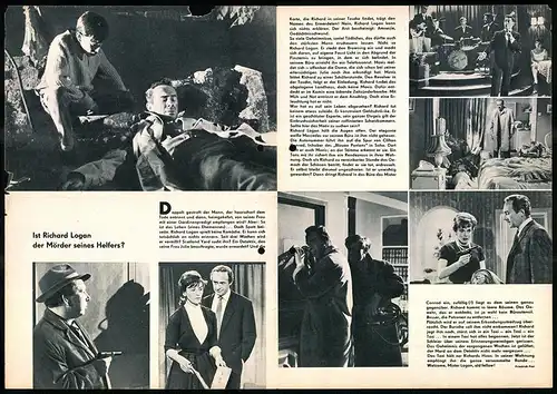 Filmprogramm PFP Nr. 61 /65, Der Mann, der einen Mord vergass, William Franklyn, Moira Redmond, Regie: Lance Comfort